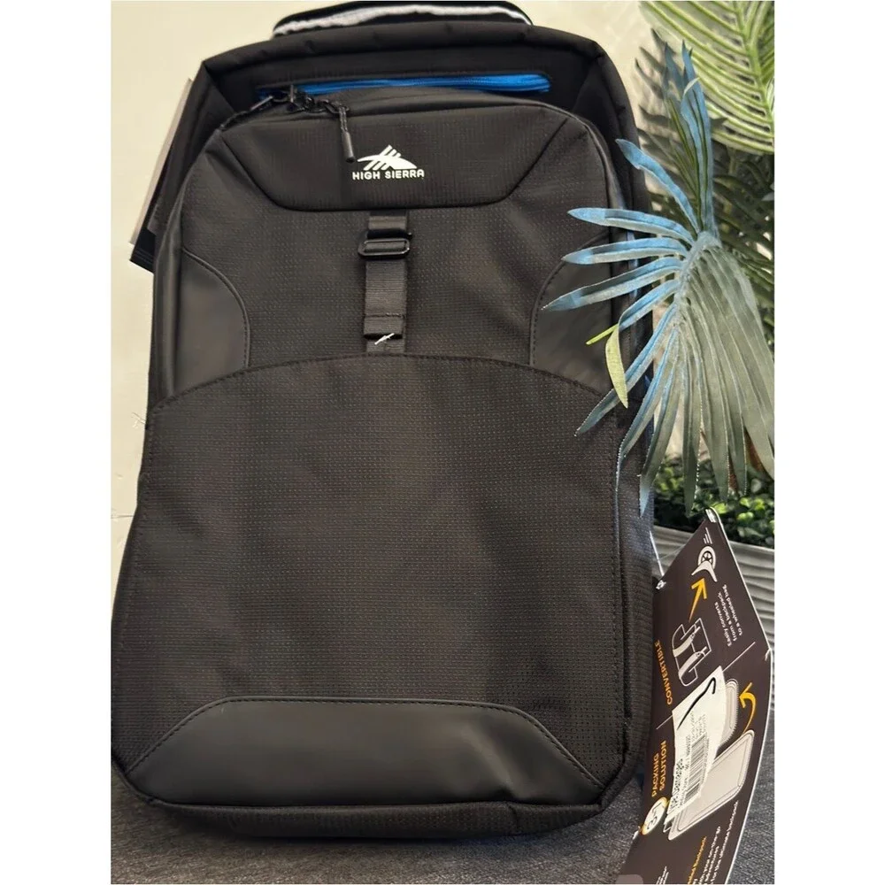 High Sierra Black Campus Backpack18.5 Hi-Life 3-In-1 Convertible, travel bag